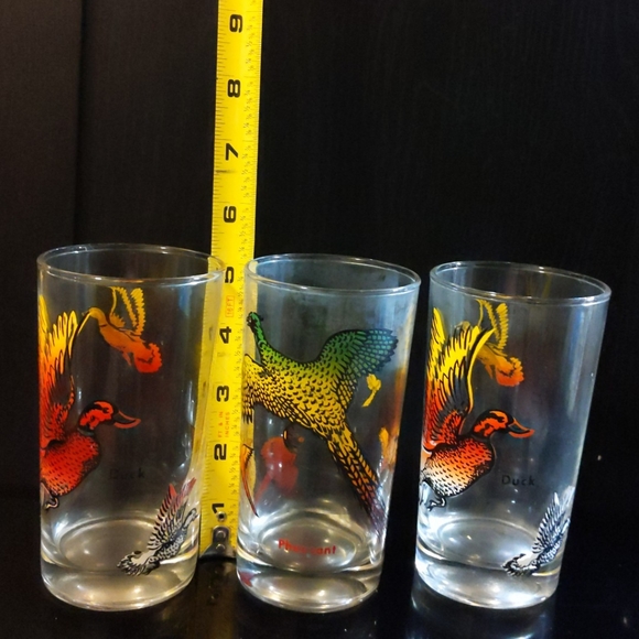 Vintage 1960s cups gamebirds Pheasant (1) and Duck (2) - Picture 3 of 4